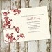 bridal shower invitations with flowers, any color, digital printable file (item 339)