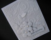 Elegant Wedding Card or Sympathy Card
