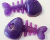 2 Fishbone ORGANIC Vegan Soaps - Sweet Pea Scent - Birthday
