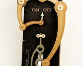 Black Toggle Light Switch Plate