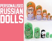 Personalised Russian Dolls - You choose a design