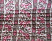 Antique French 19th Century 100% Hand Quilted Boutis Stunning Fabric