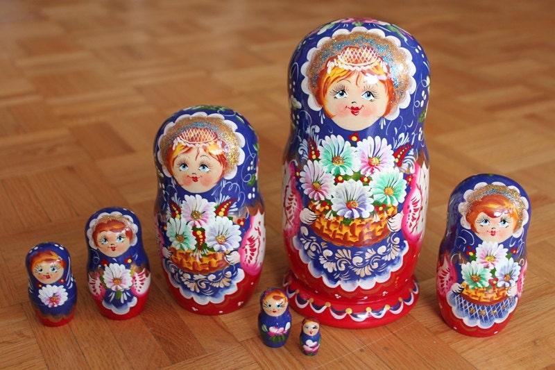 Harvest Nesting dolls matryoshka russian babushka stacking dolls set of 7
