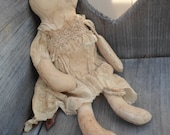 Grungy, Primitive, Shabby, Faceless, Doll, Wall Hanger, Shelf Sitter, Attic Doll, Rustic, Tattered, OOAK