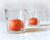 2 Vintage French country jam jars