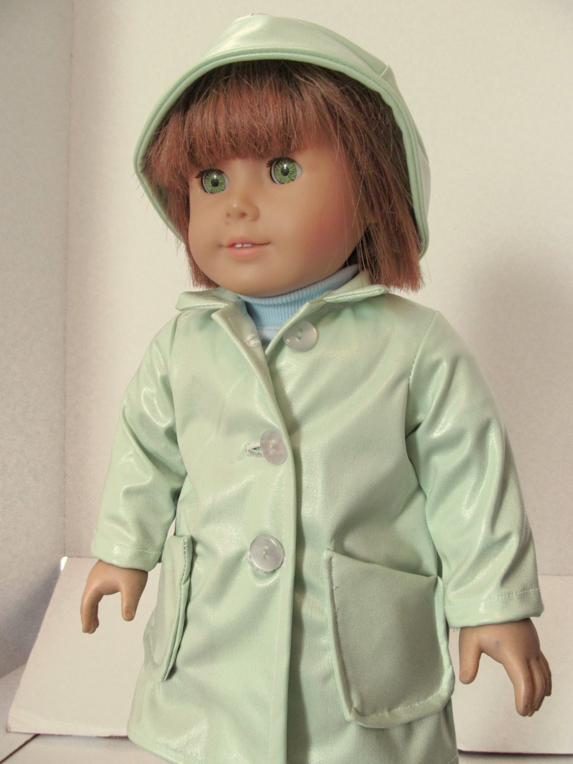 Slicker Raincoat & Hat,  American Girl Doll Clothes