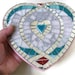 Heart Wall Hanging Mosaic Mother's Day Art Home Decoration Mirror Glass Pink Teal Red