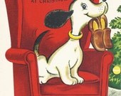 C436 Vintage Christmas Greeting Card - by Gibson - to Grandpa