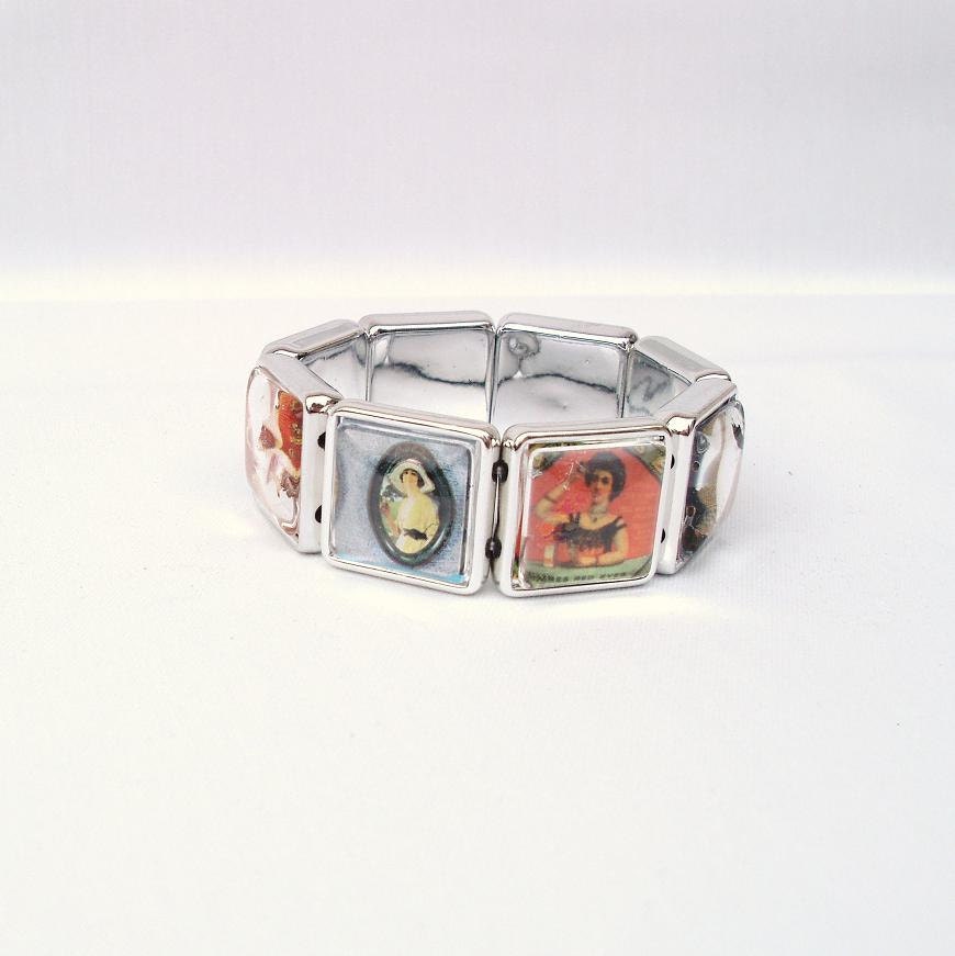 CocaCola Advertising, Handmade Bracelet, Vintage Advertising, Coke Ladies / Novelty / One of a Kind