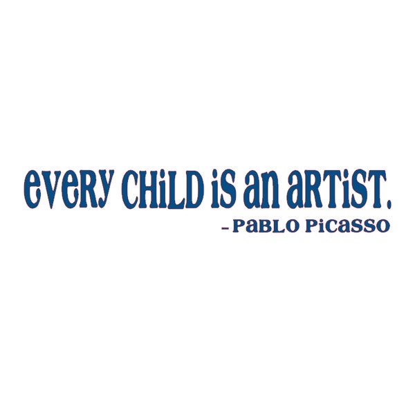 Every Child is an Artist vinyl wall decal home decor childrens artwork