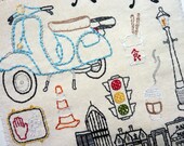 The City Set Embroidery Pattern