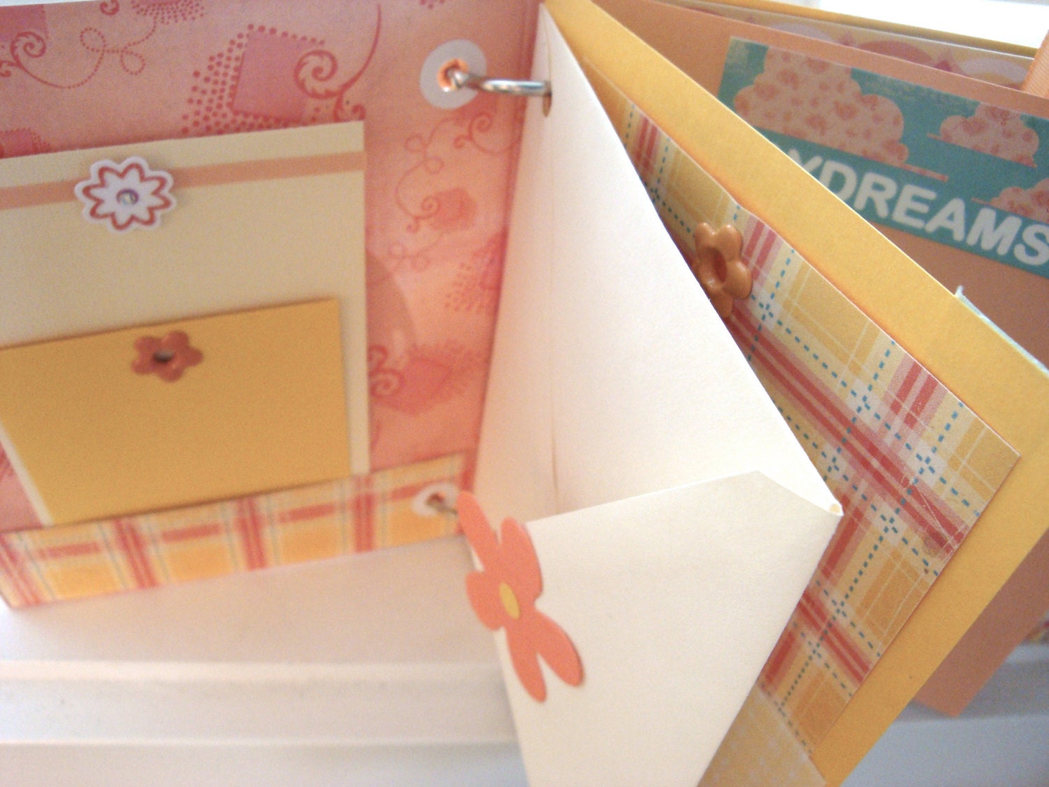 Elephant Scrapbook. Baby Brag Book. Baby Mini Album, Mini Baby Book, Kids scrapbook. Toddler Mini Album. Baby Girl Scrapbook
