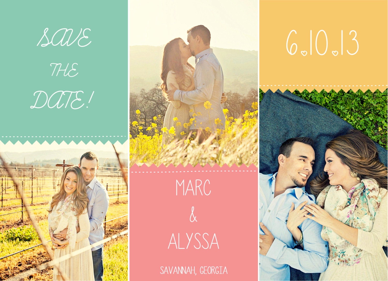 Save the Date photo magnets