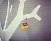 Orange earrings