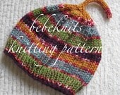 Bebeknits Curly Top Baby Hat Knitting Pattern