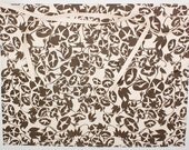 Apron - cafe style - Morning Glory in charcoal