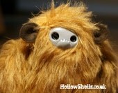 Moog - fluffy tiny ginger sasquatch yeti monkey monster plushie