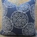 Designer Pillow Cover - 18 x 18 - John Robshaw Danda Indigo