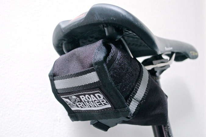 Bicycle Seat/ Saddle Bag in Black "The Drafter"