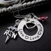 RN/ LPN Nurse Necklace, Registered Nurse Jewelry Necklaces, Hand Stamped Gift w/ Necklace in Sterling Silver, RN Charm Birthstone & Heart