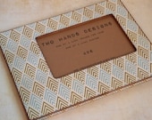 4x6 Geometric Diamonds Wood Picture Frame