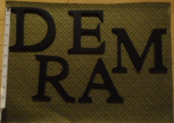 Wall Letters DREAM - 5 Black Wall Letters 4 1/4"