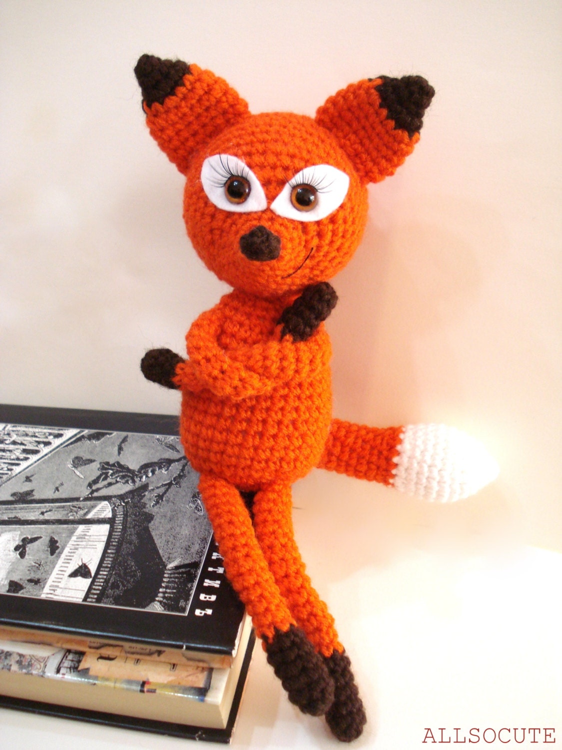 Crochet Pattern, Crochet Tutorial, Fox, Amigurumi Crocheted Fox Pattern