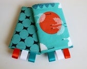 You Choose Snaps or Velcro-  Organic Reversible Baby Carrier Drool Pads/Suck Pads-Perfect Match for Cranes Tula