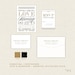 Vintage Gold Love and Marriage Wedding Invitation Suite, Purchase for a Sample of Package 1