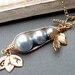 Love My Boys - Sweet Peas In A Pod Personalized Monogrammed Necklace Lovely Gift