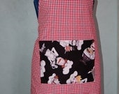 Funky Chef design KITCHEN APRON - traditional style - made in France