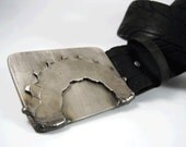 Bike Badge Belt Buckle - Stainless Steel - Handmade
