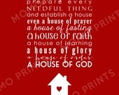 D & C 88:119 HOUSE OF ORDER Print