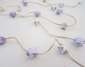 Soft Lavender Romance Origami Garland