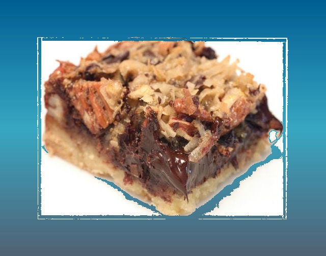 Homemade Coconut Chocolate Merigue Bar Cookies -- PDF file emailed to you