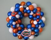 FLORIDA GATORS Ornament Wreath with GATOR head