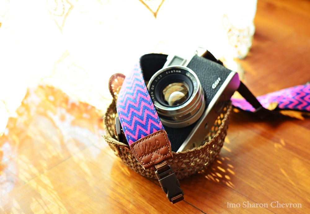 iMo Sharon Chevron Camera Strap with quick release buckles for DSLR / SLR