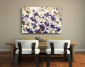 Painting 36" Flower irisis Original painting textured wall art from jolina anthony fast and free shipping