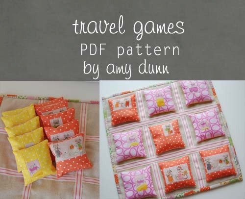 PDF Sewing Pattern - travel games
