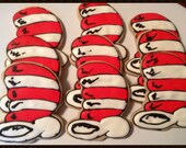 Dr Seuss Hat Inspired Cookies