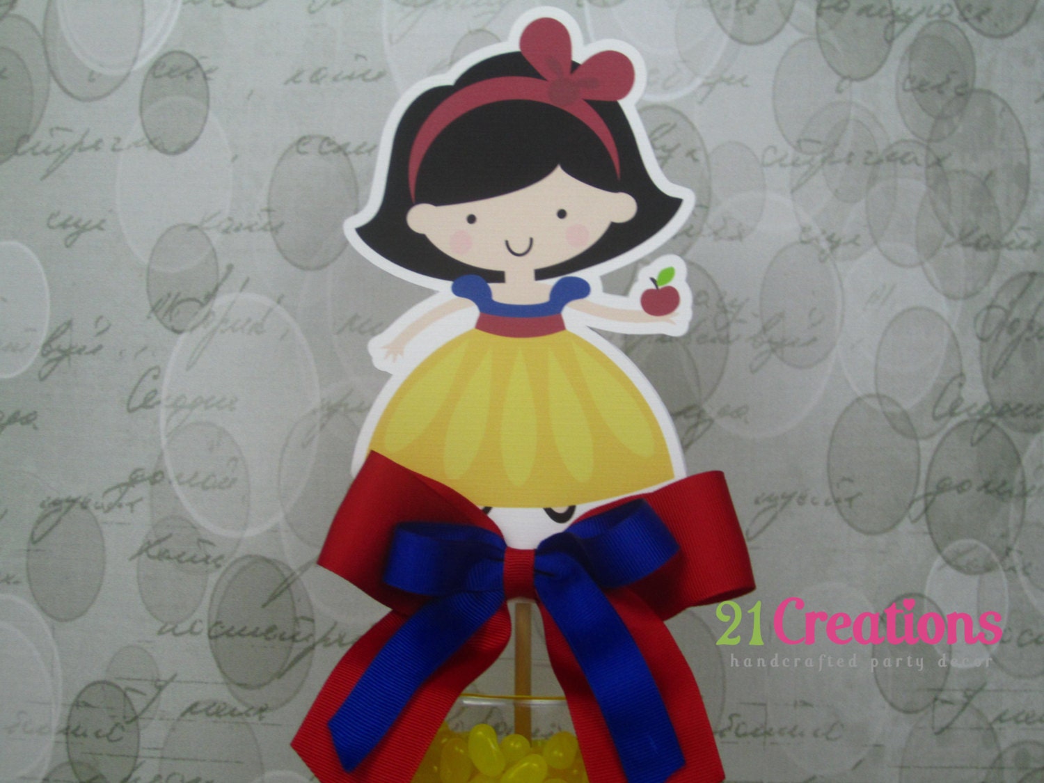 Snow White Centerpeice - Double Sided