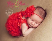 Baby Romper-Patriotic Outfit and Headband Set-Fourth of July Petti Romper-Lace Romper-Ruffle Romper,Lace Petti Romper,Baby GIrl, 2 PIECE SET