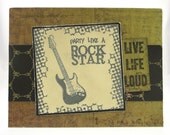 Rock Star Guitar Birthday Green