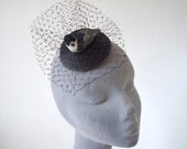 Black Bird Fascinator-Small