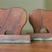 Vintage Wood Buffalo/ Bison Bookends