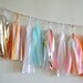Pastel POP Rocks Multi Layered Sparkle & Shine Tissue Tassel Garland