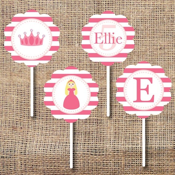Printable Princess Cupcake Toppers Il_570xn