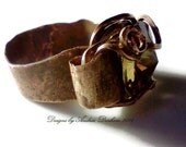 OOAK Copper monotone Elven ring, Up-cycled copper  wire ring, bohemian rings
