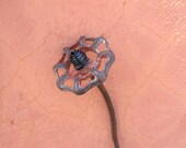 Garden Art, Metal Flower Sculpture, Industrial Decor, Home Garden Decor