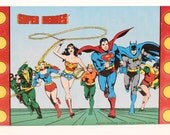 DC Comic Super Heroes Comic Book Store Advertisement